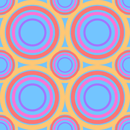 Seamless pattern with circles. Vector illustration. Colorful background.のイラスト素材
