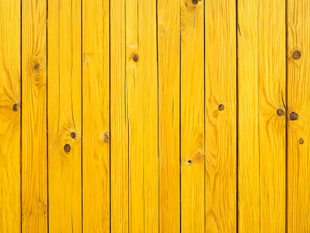 The old wood texture with natural patterns. Floor surface. Yellow backgroundの素材