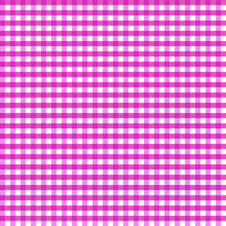 A seamless pink and white plaid pattern design with a checkered texture, perfect for fabric, tablecloths, or wallpaperのイラスト素材