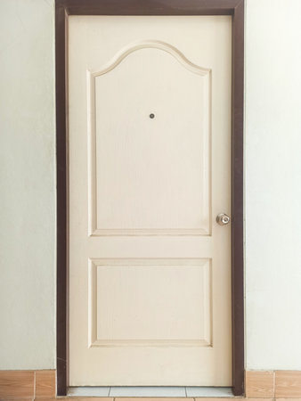 Door decoration in bedroom interior - Vintage Light filter processing style pictures
