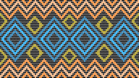 Seamless geometric pattern. Ethnic ornament. Aztec style.のイラスト素材