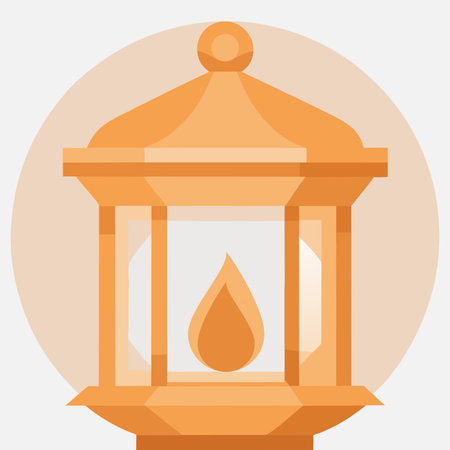 Lantern icon. Flat illustration of lantern icon for web designのイラスト素材