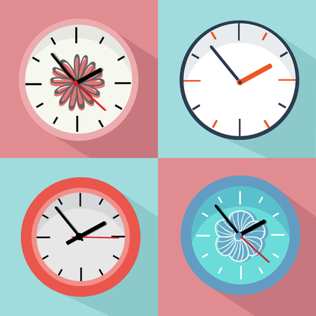 Variety of clocksのイラスト素材