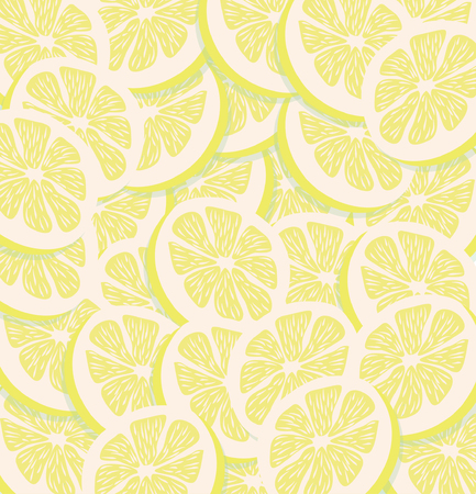 A slice of a lemon background.のイラスト素材