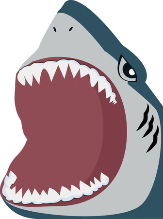 Shark  open mouthのイラスト素材