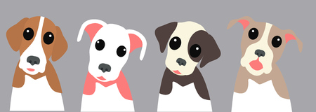 cute dog packのイラスト素材