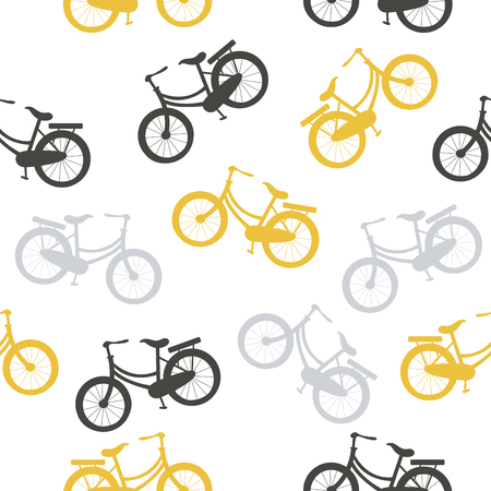 Bicycles seamless patternのイラスト素材