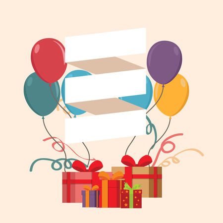 Birthday gift  backgroundのイラスト素材