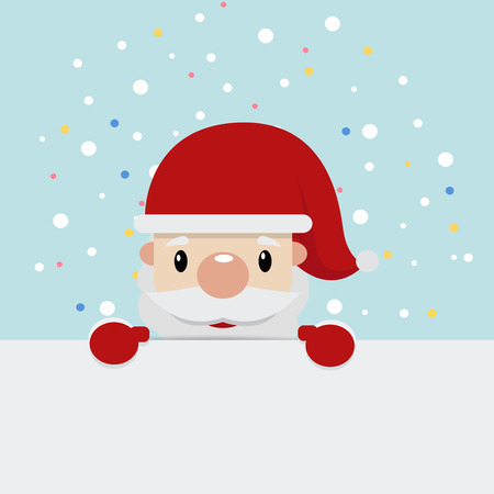 Flat santa claus backgroundのイラスト素材