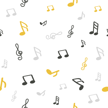 Abstract music notes patternのイラスト素材