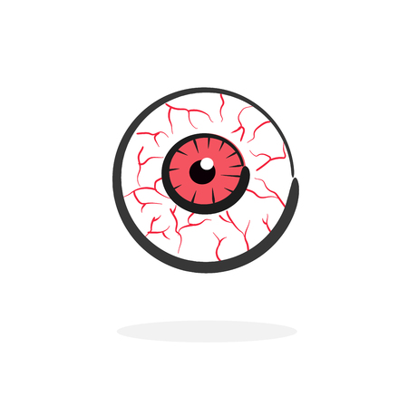 red blood eye vectorのイラスト素材