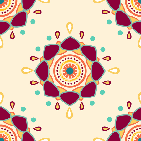 abstract Mandala background patternのイラスト素材