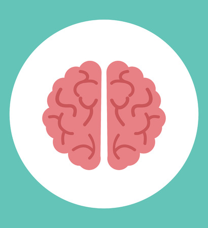 Creative brain vector iconのイラスト素材