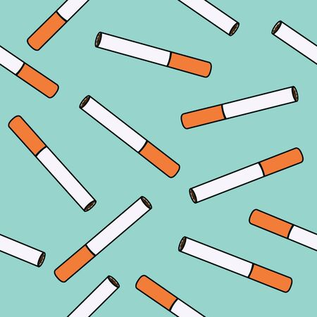 Cigarettes vector seamless patternのイラスト素材