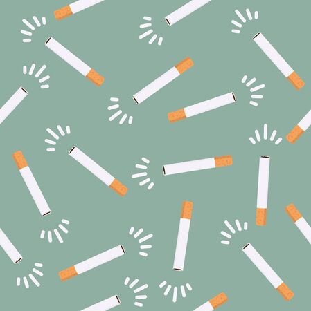 cigarettes butt vector seamless patternのイラスト素材