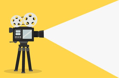 cinema film camera vector conceptのイラスト素材