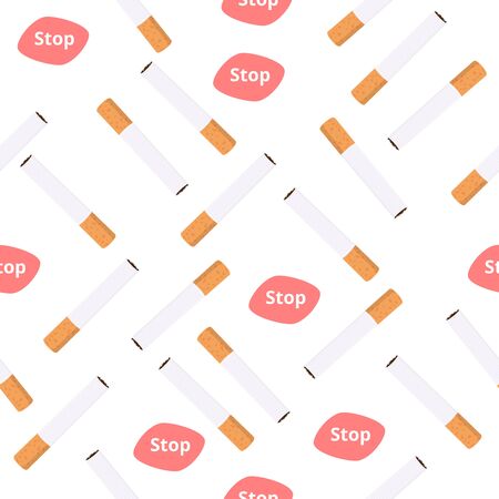 Cigarette butt vector background patternのイラスト素材