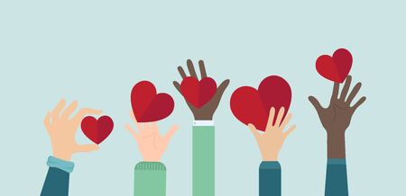 hands Concept of charity and donation