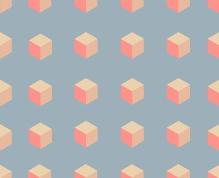 Square  shape abstract seamless patternのイラスト素材