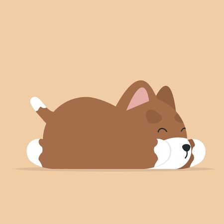 funny of dog cartoon vectorのイラスト素材