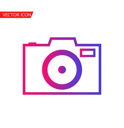 Camera Icon  flat style vectorのイラスト素材