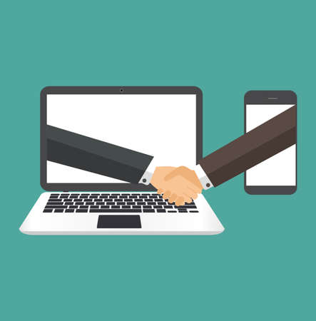 Online deal vector illustrationのイラスト素材