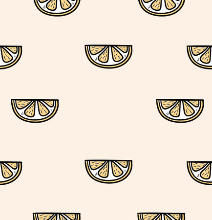 slice of a orange seamless pattern backgroundのイラスト素材