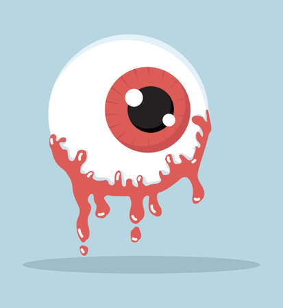 Human red eye ball vector isolated eps10のイラスト素材