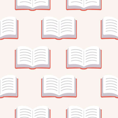 Red Book seamless pattern background iconのイラスト素材