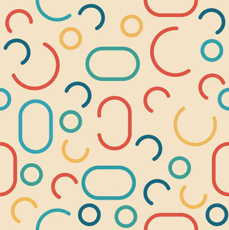 abstract retro colorful seamless pattern backgroundのイラスト素材