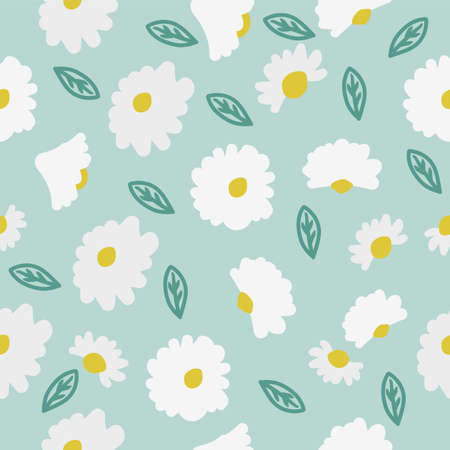 abstract flowers Seamless pattern wallpaper