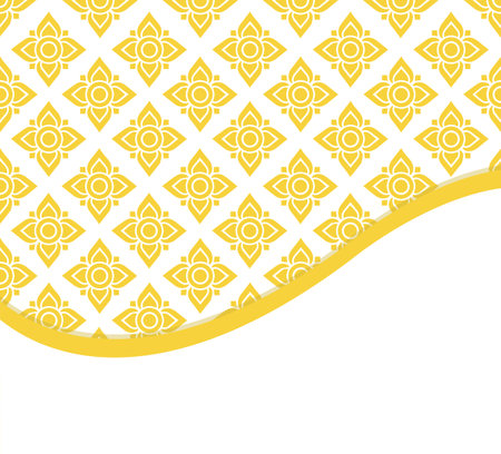 Thai art line background vector signのイラスト素材