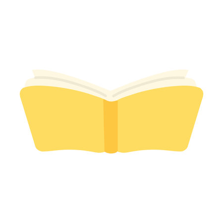 Illustration of an Open Book flatのイラスト素材