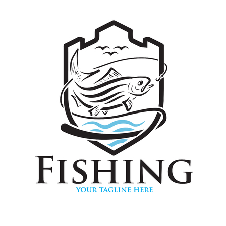 logo for fishingのイラスト素材