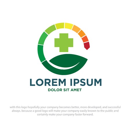 green health logo designsのイラスト素材