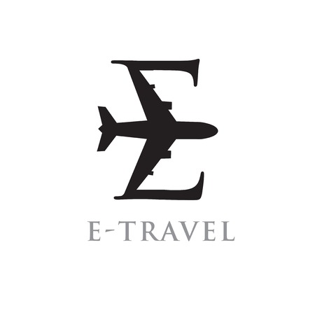 good travel plane logo designsのイラスト素材