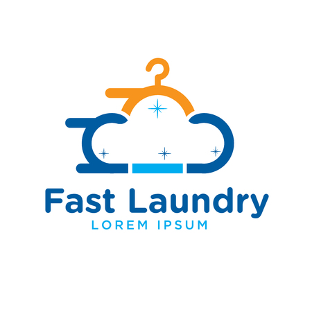 fast laundry logo designsのイラスト素材