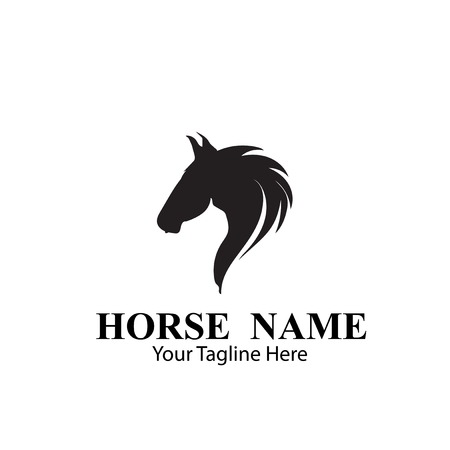 HORSE LOGO DESIGNS CONCEPTのイラスト素材