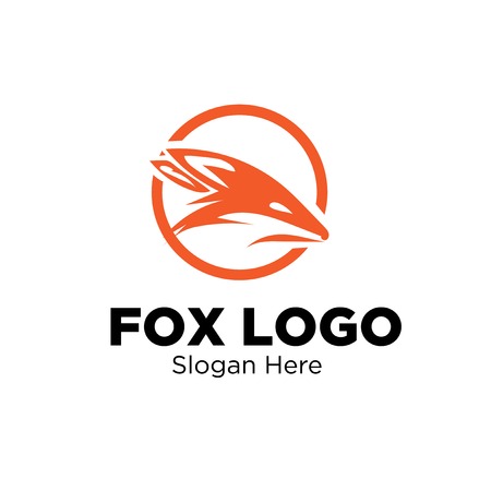 fox logo designsのイラスト素材