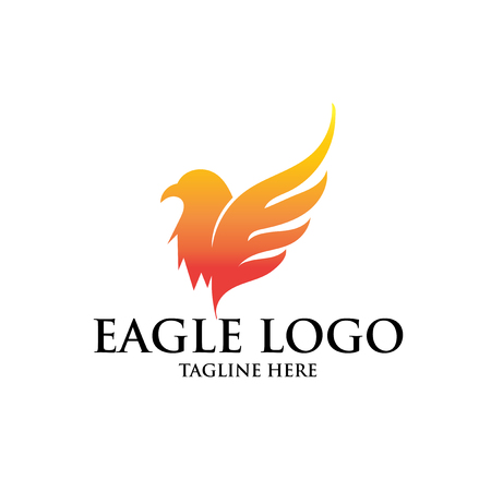 eagle logo designs simpleのイラスト素材