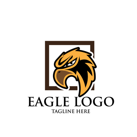 eagle logo designs simpleのイラスト素材