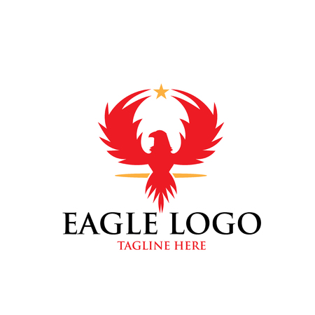eagle logo designs simpleのイラスト素材