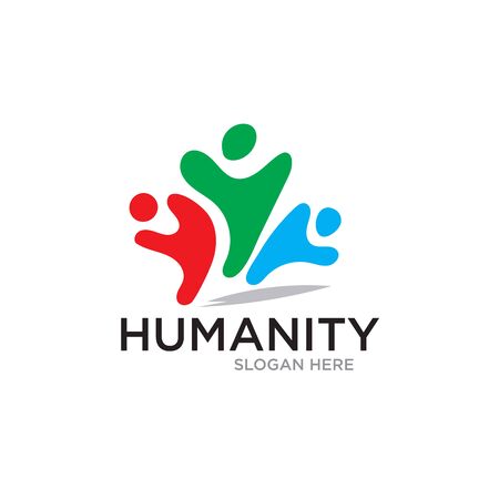 humanity save care logo designsのイラスト素材