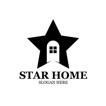 star home logo designs modern simpleのイラスト素材