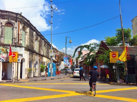 Some street in Penangの素材