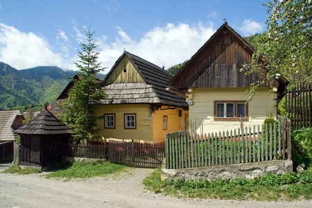Slovakia, Vlkolinec - open air museumの写真素材