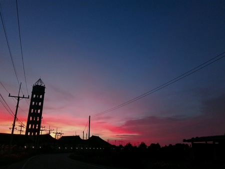 Songkhla Evening sceneryの素材