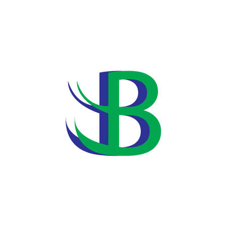 B Letter business logo templateのイラスト素材