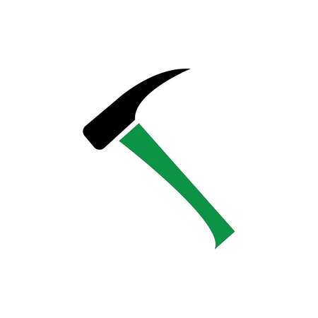 Hammer logo design vector templatのイラスト素材