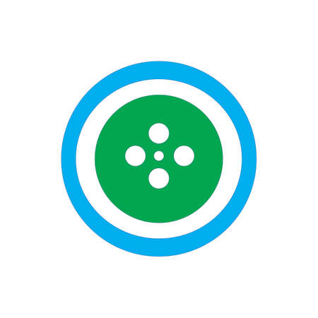 buttons logo templat vector designのイラスト素材